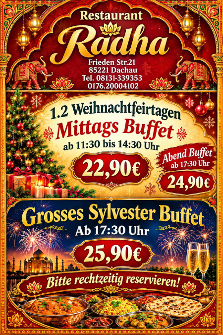 Restaurant Radha - Weihnachten